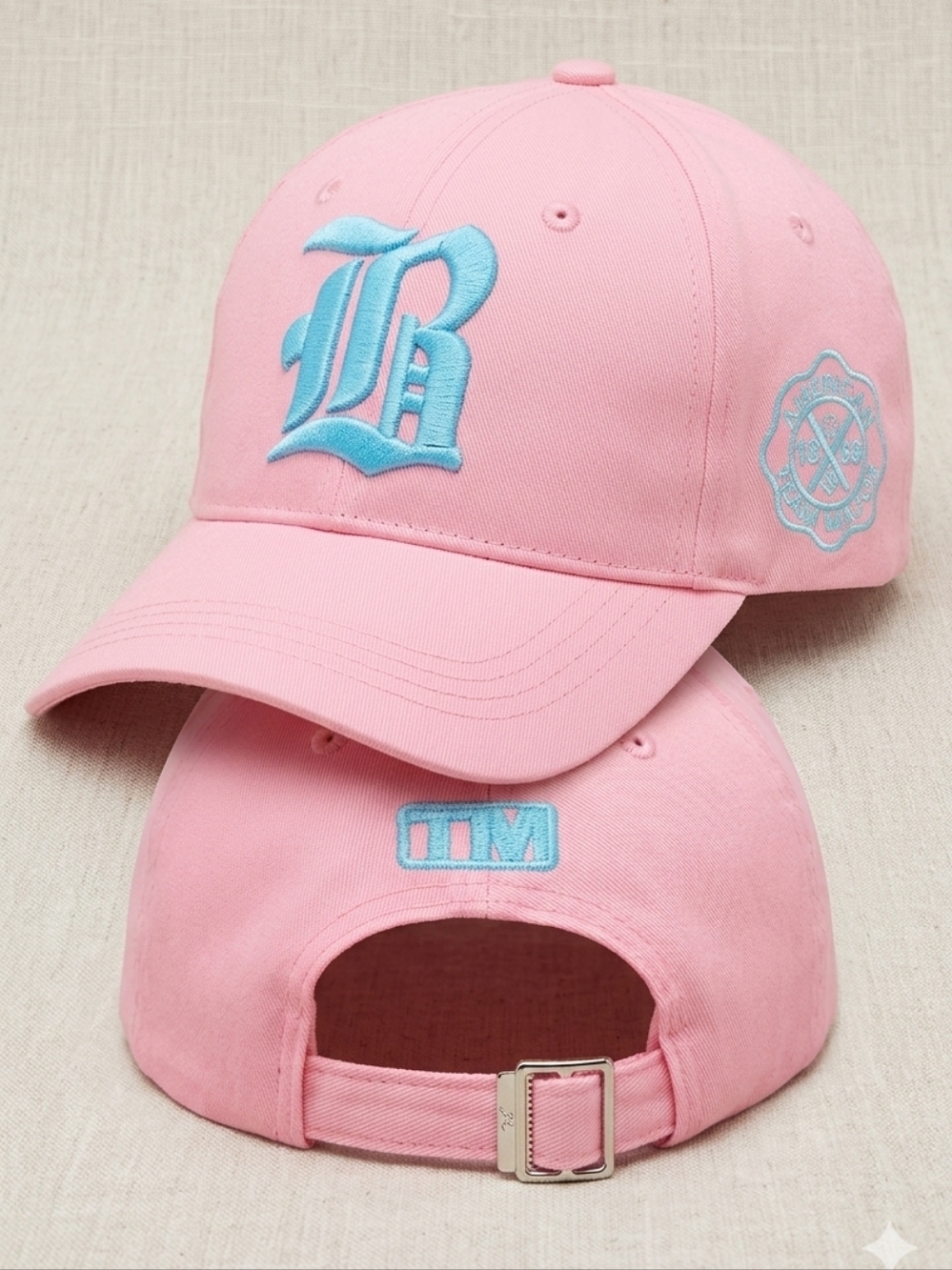 Team Major Heritage Pink Baseball Cap – Gothic B & 1869 Side Patch